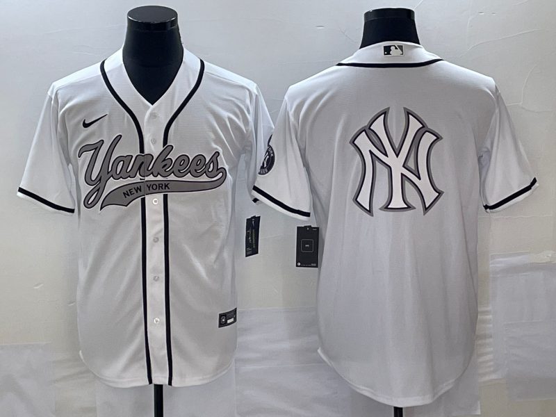 Men's New York Yankees White Jersey Joint Edition